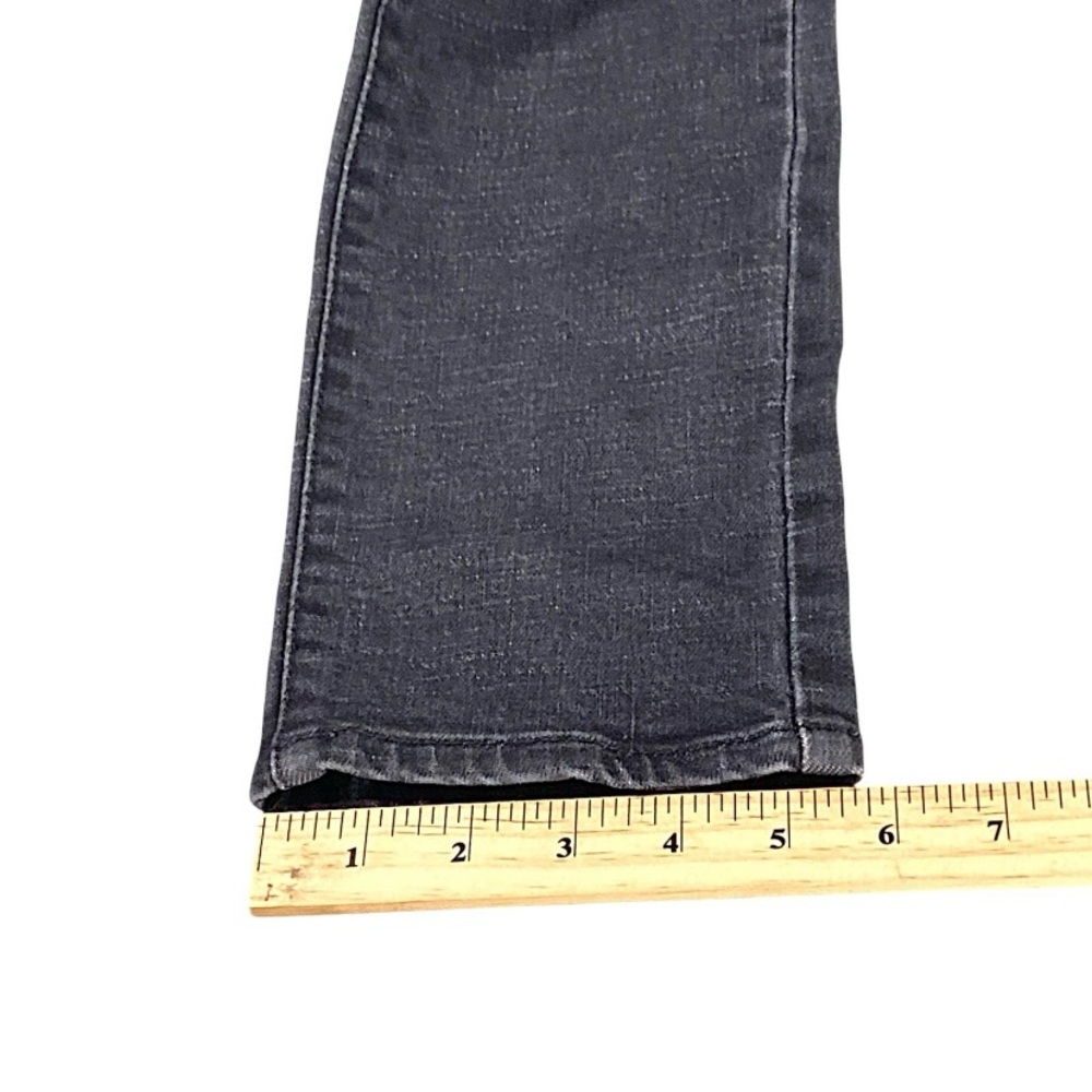 BCBGMAXAZRIA Jeans Womens 26 Graphite Slim Straight Long Biker Rockstar Y2K Club - Picture 5 of 15